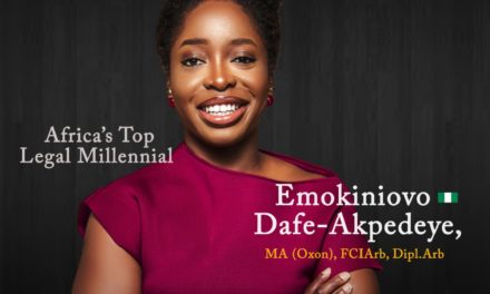Emokiniovo Dafe-Akpedeye, MA (Oxon), FCIArb, Dipl.Arb: Africa’s Legal Millennial